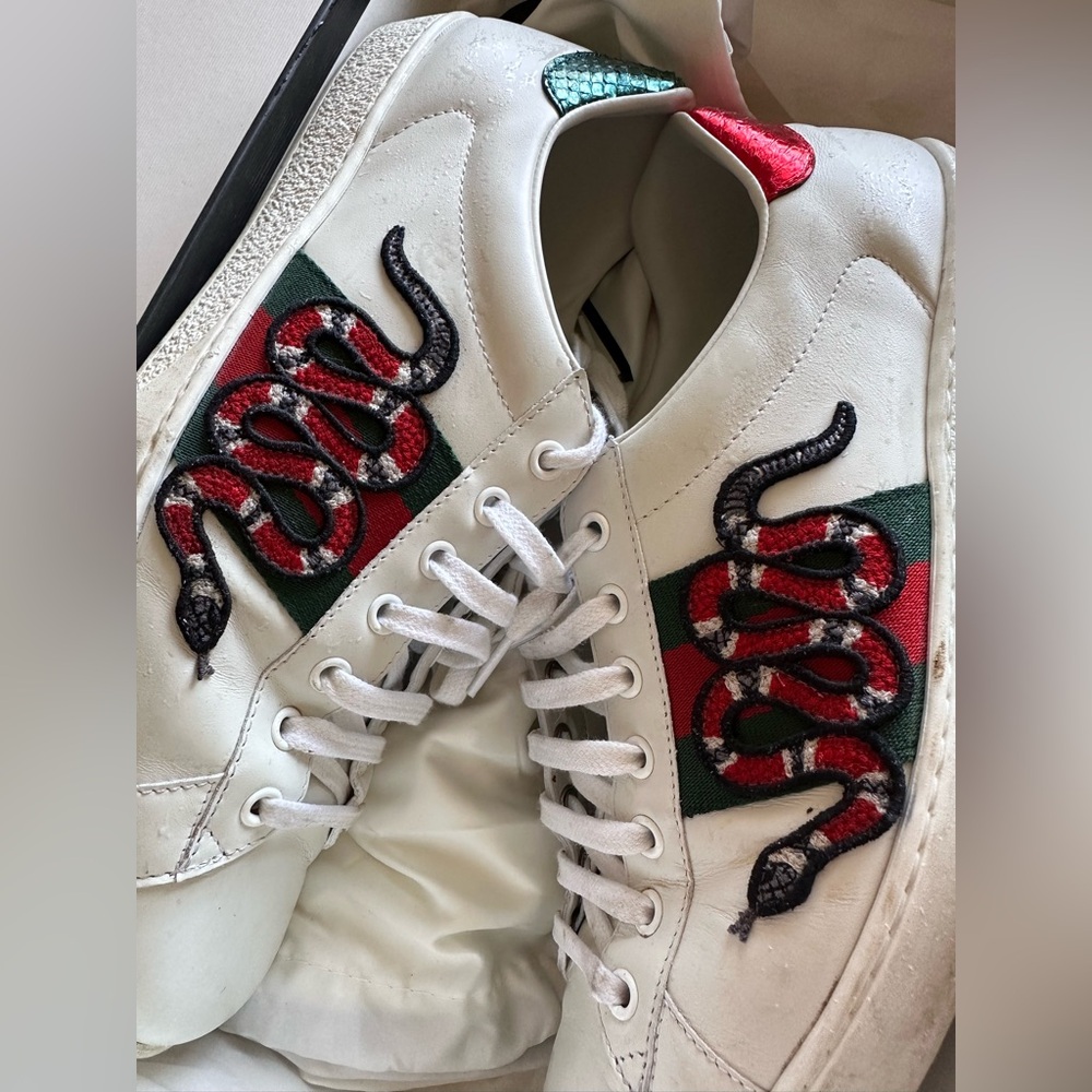 Gucci Ace Embroidered Snake